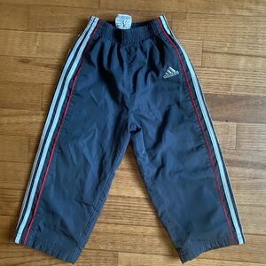 Adidas Kids boy size 24M athletic pants with Red and White Accents